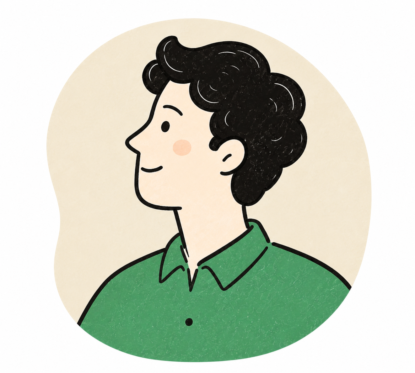 ふつうの会社員のプロフィールイラスト